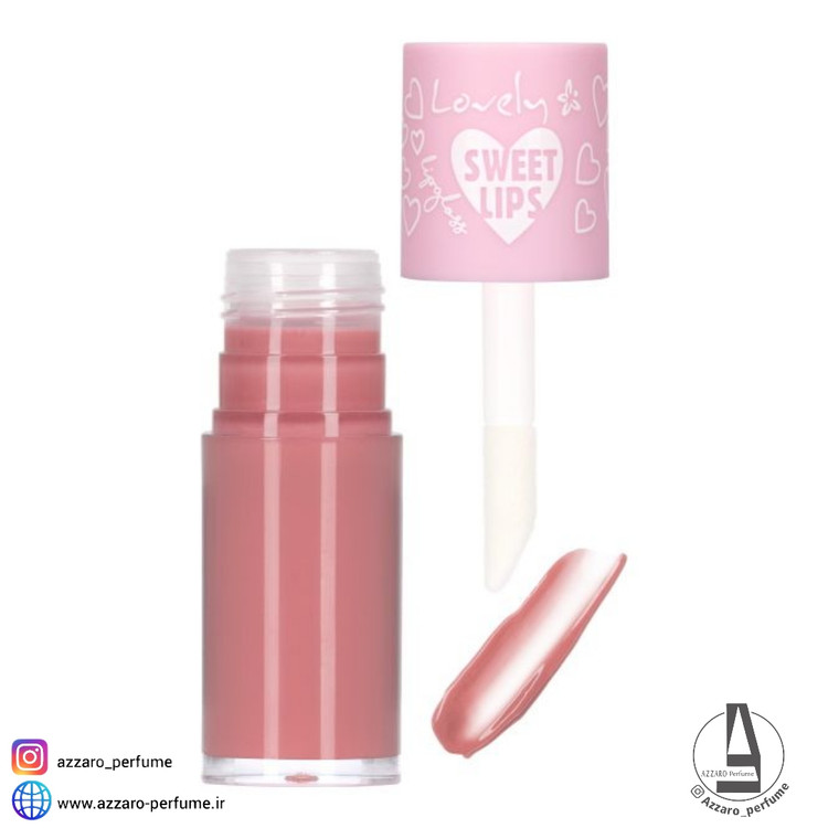 لیپ گلاس لاولی مدل sweet شماره 2-فروشگاه اینترنتی آرایشی و بهداشتی آزارو در شیراز