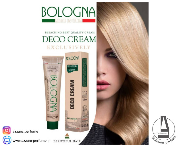 دکو کرم بلونیا Bologna بدون آمونیاک حجم 120 میل-فروشگاه اینترنتی آرایشی و بهداشتی آزارو در شیراز