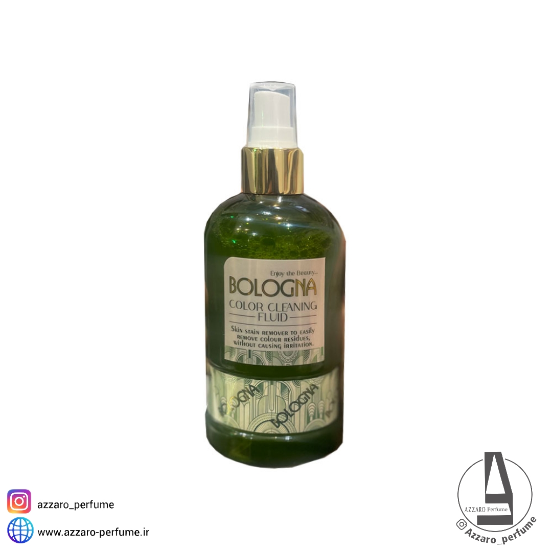 محلول پاک کننده رنگ بر پوست بلونیا مدل COLOR CLEANING حجم 300 میل-فروشگاه اینترنتی آرایشی و بهداشتی آزارو در شیراز‌