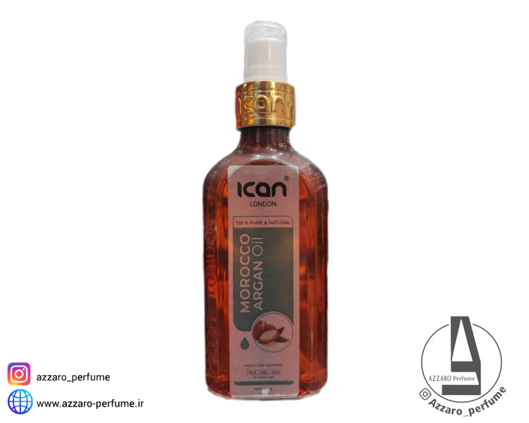 روغن آرگان اصل برند آیکن Ican مناسب پوست،مو،ناخن حجم 150 میل-فروشگاه اینترنتی آرایشی و بهداشتی آزارو در شیراز