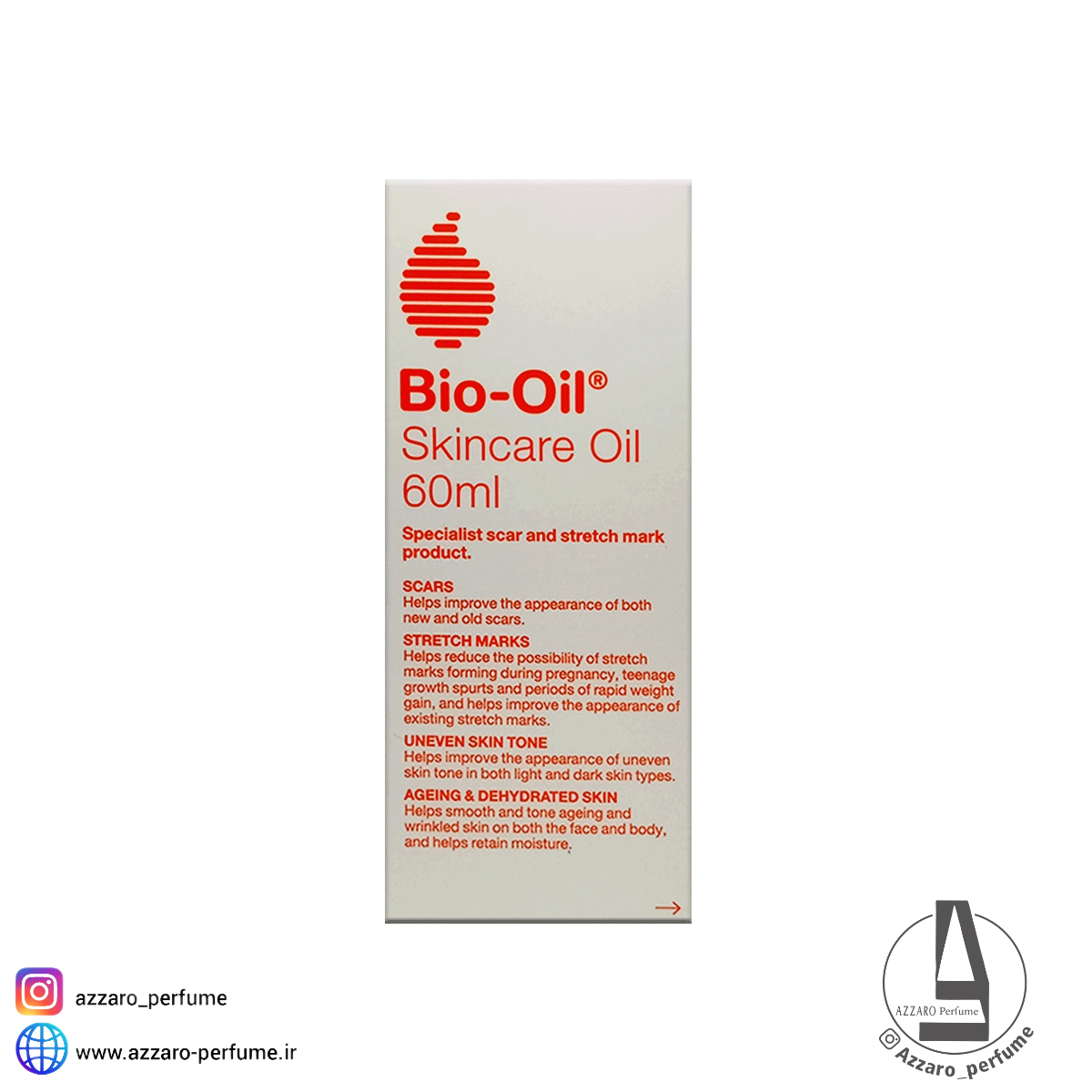 روغن ترمیم کننده بایو اویل Bio Oil حجم 60 میل-فروشگاه اینترنتی آرایشی و بهداشتی آزارو در شیراز