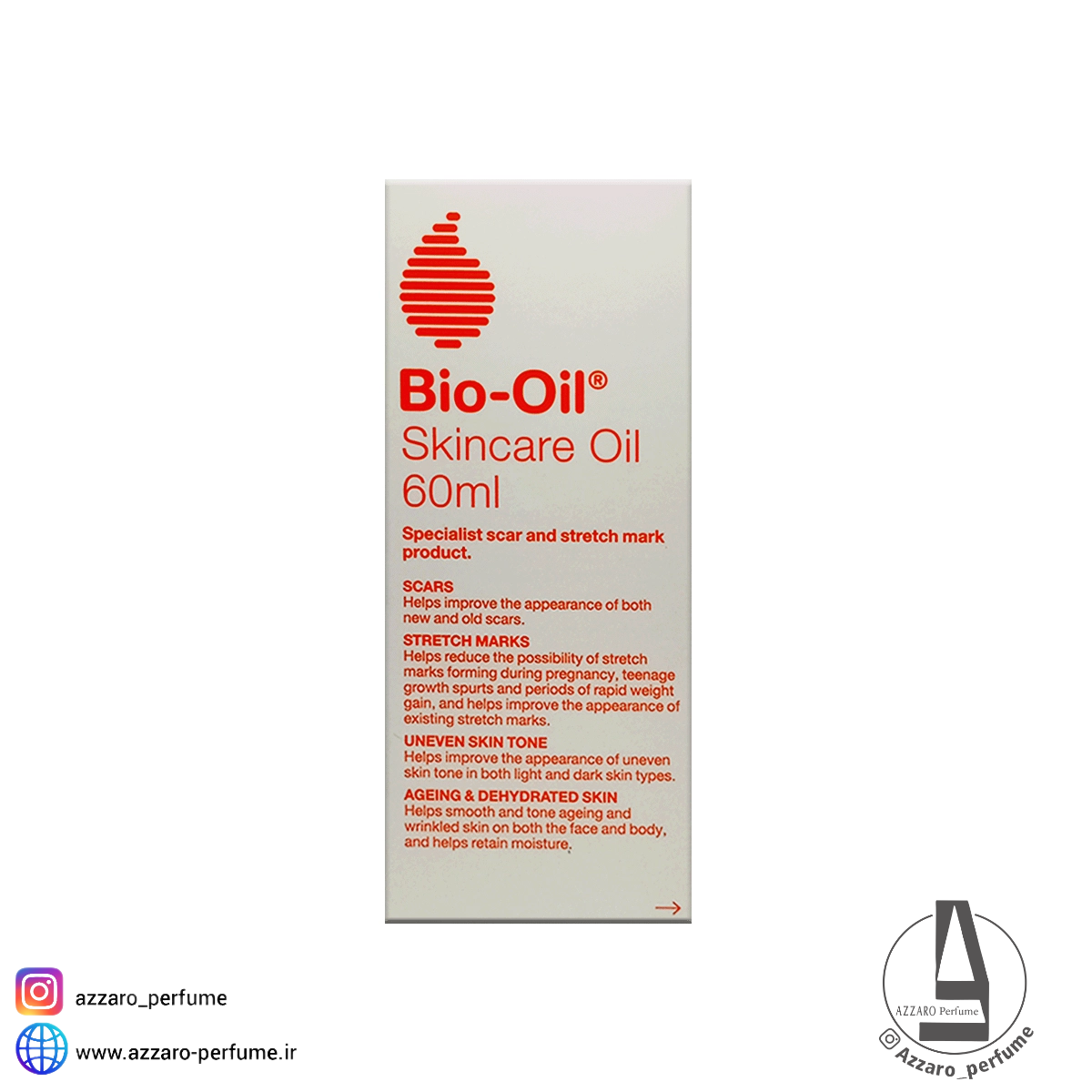 روغن ترمیم کننده بایو اویل Bio Oil حجم 60 میل-فروشگاه اینترنتی آرایشی و بهداشتی آزارو در شیراز‌