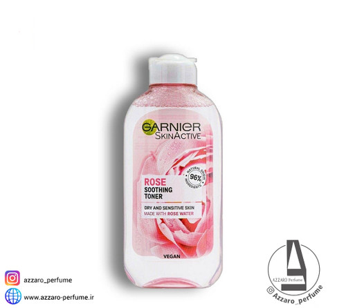 تونر گل رز گارنیر پوست خشک و حساس حجم 200میل-فروشگاه اینترنتی آرایشی و بهداشتی آزارو در شیراز