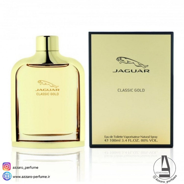 ادکلن مردانه جگوار مدل کلاسیک گلد Classic Gold حجم ۱۰۰ میل-فروشگاه اینترنتی آرایشی و بهداشتی آزارو در شیراز