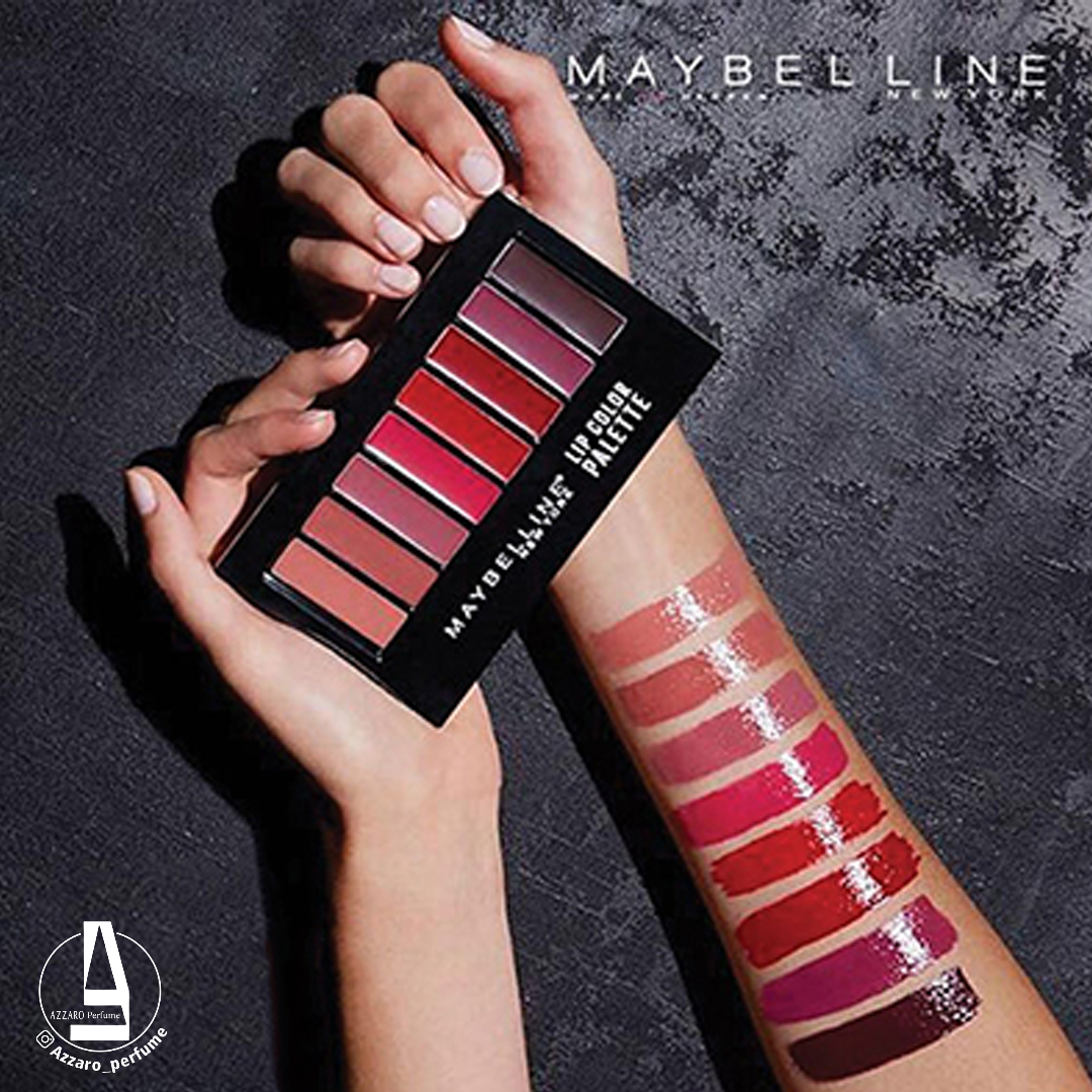 پالت رژ لب میبلین Maybelline هشت رنگ-فروشگاه اینترنتی آرایشی و بهداشتی آزارو در شیراز‌