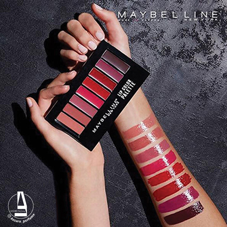 پالت رژ لب میبلین Maybelline هشت رنگ-فروشگاه اینترنتی آرایشی و بهداشتی آزارو در شیراز