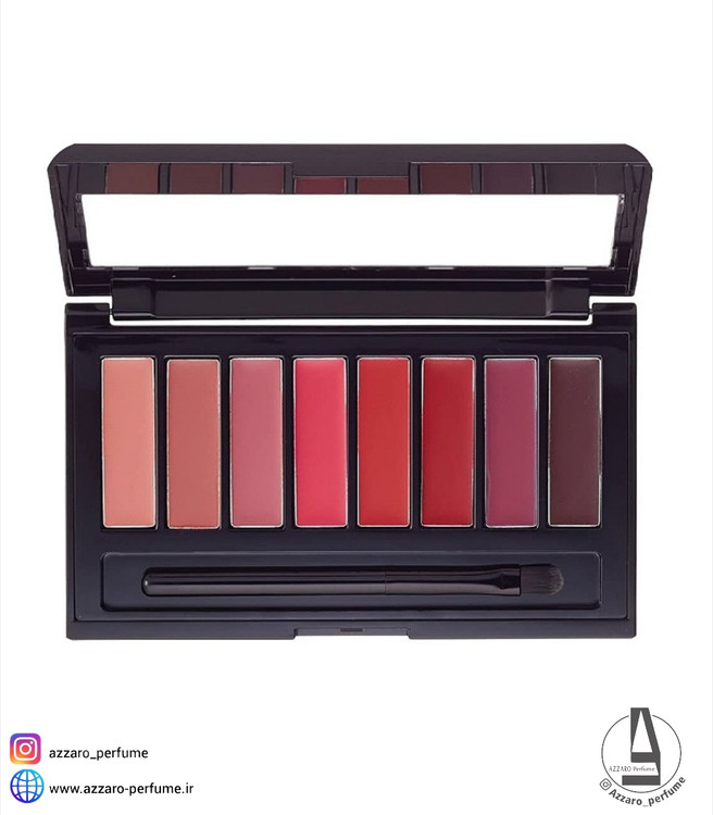 پالت رژ لب میبلین Maybelline هشت رنگ اورجینال-فروشگاه اینترنتی آرایشی و بهداشتی آزارو در شیراز