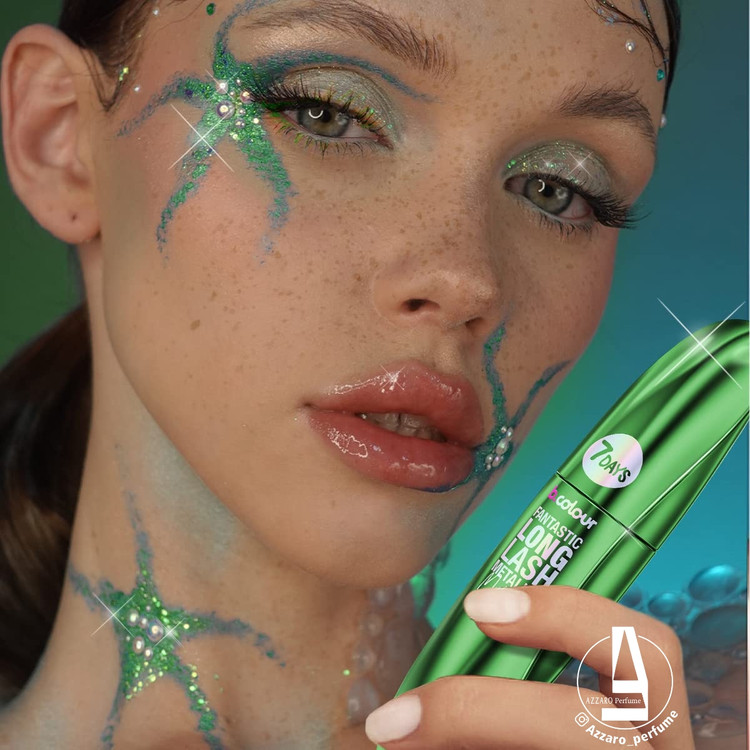 ریمل حجم دهنده و بلند کننده مژه 7Days رنگ متالیک سبز حجم 8 میل-فروشگاه اینترنتی آرایشی و بهداشتی آزارو در شیراز