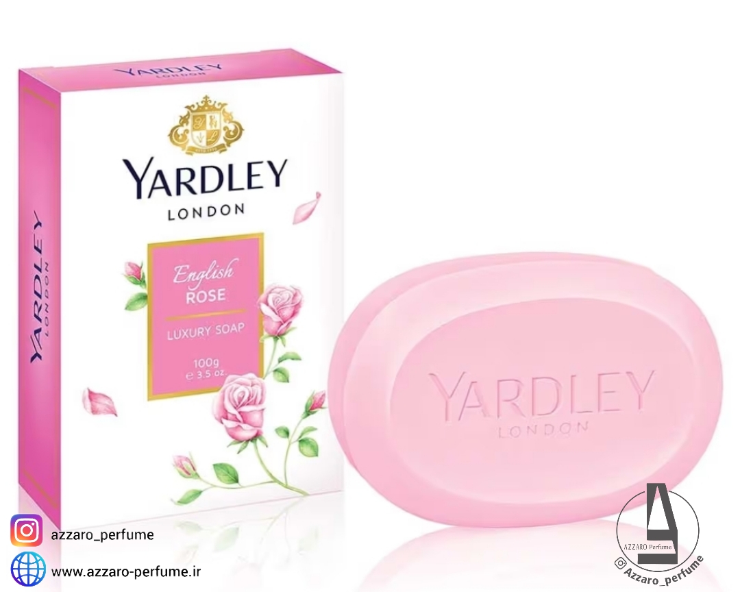 صابون گل رز انگلیسی یاردلی Yardley English Rose وزن 100 گرم-فروشگاه اینترنتی آرایشی و بهداشتی آزارو در شیراز‌