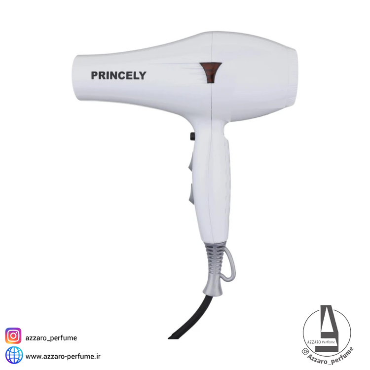 سشوار 2400 وات سفید پرنسلی مدل PR249-فروشگاه اینترنتی آرایشی و بهداشتی آزارو در شیراز