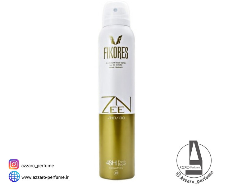 اسپری خوشبوکننده زنانه فیکورس رایحه زن zen حجم 200 میل-فروشگاه اینترنتی آرایشی و بهداشتی آزارو در شیراز