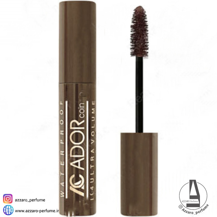 ریمل حجم دهنده X4 قهوه ای آدور کوین Ador Coin حجم 10گرم-فروشگاه اینترنتی آرایشی و بهداشتی آزارو در شیراز