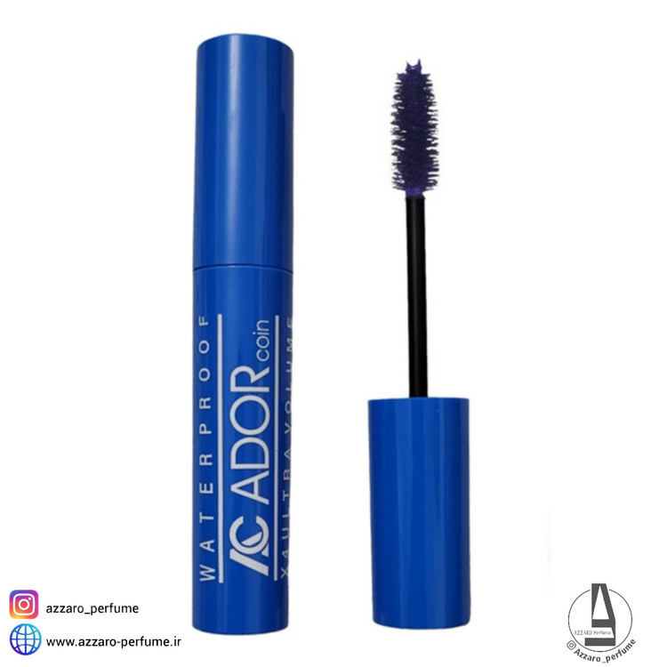 ریمل حجم دهنده X4 آبی آدور کوین Ador Coin حجم 10گرم-فروشگاه اینترنتی آرایشی و بهداشتی آزارو در شیراز