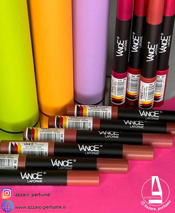 رژ لب مدادی بادوام ونسی Vance شماره 306-فروشگاه اینترنتی آرایشی و بهداشتی آزارو در شیراز