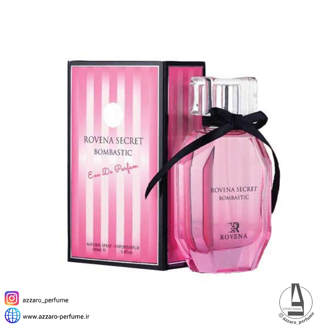 ادکلن زنانه روونا مدل سکرت بمباستیک رایحه ویکتوریا سکرت بمب شل حجم 100 میل-فروشگاه اینترنتی آرایشی و بهداشتی آزارو در شیراز