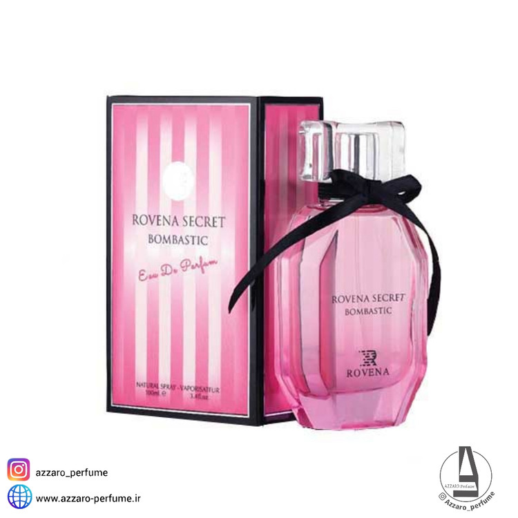 ادکلن زنانه روونا مدل سکرت بمباستیک رایحه ویکتوریا سکرت بمب شل حجم 100 میل-فروشگاه اینترنتی آرایشی و بهداشتی آزارو در شیراز