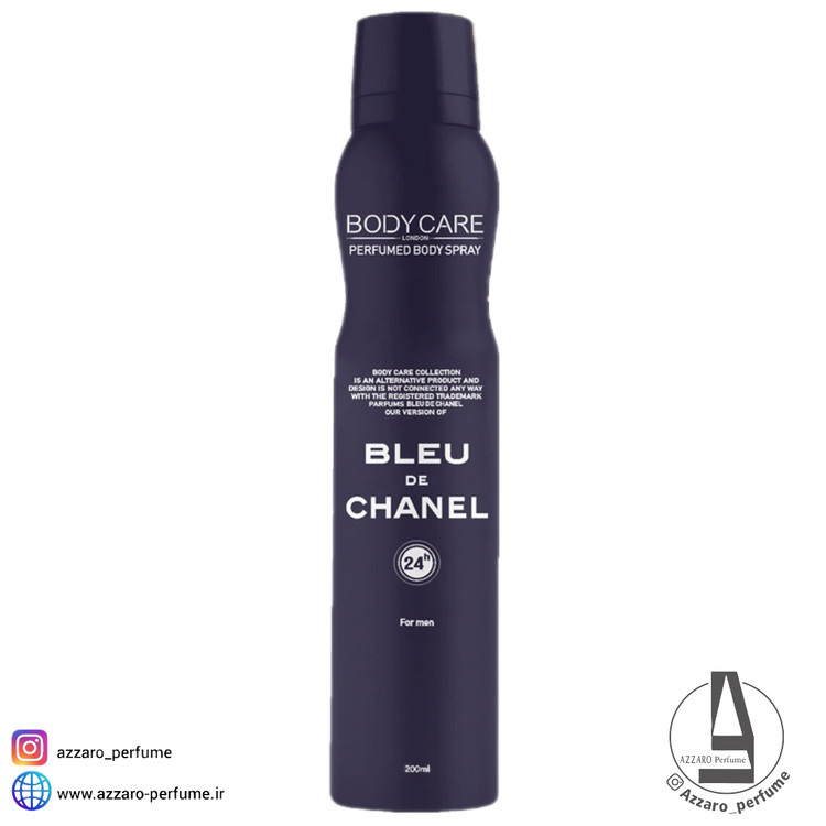 اسپری بدن مردانه بادی کر رایحه بلو چنل حجم 200 میل-فروشگاه آرایشی و بهداشتی آزارو در شیراز