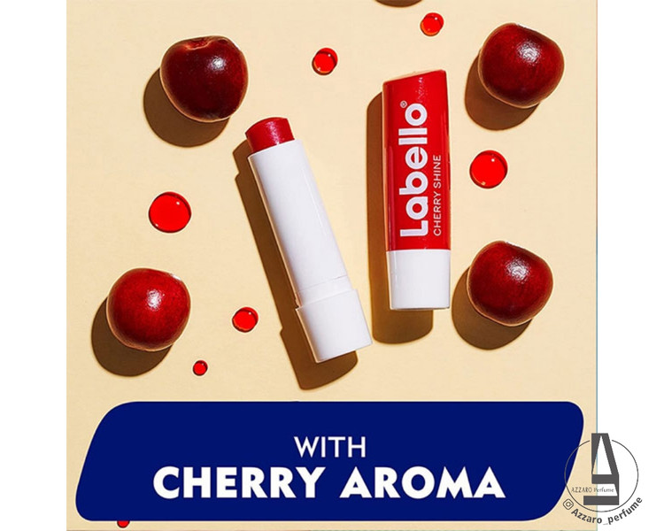 بالم لب استیکی گیلاس لبلو Labello Cherry Shine-فروشگاه آرایشی و بهداشتی آزارو در شیراز