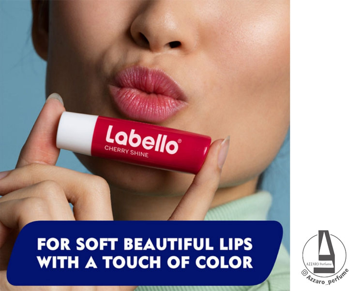بالم لب استیکی گیلاس لبلو Labello Cherry Shine-فروشگاه آرایشی و بهداشتی آزارو در شیراز