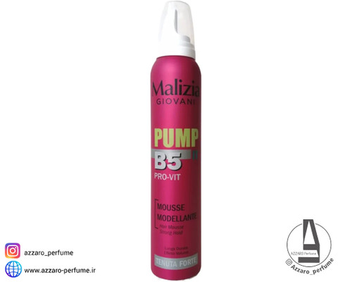 موس مو نگهدارنده قوی مالیزیا جیوانی حاوی پرو ویتامین B5 حجم 200 میل-فروشگاه آرایشی و بهداشتی آزارو در شیراز