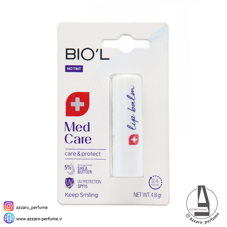 بالم لب بیول بدون رنگ مدل Med Care حجم 4.8 گرم-فروشگاه آرایشی و بهداشتی آزارو در شیراز