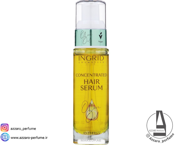 سرم مو روغن زیتون اینگرید حجم 30 میل-فروشگاه آرایشی و بهداشتی آزارو در شیراز