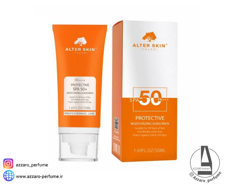 ضد آفتاب Spf50 بیرنگ آلتر اسکین حجم 50 میل-فروشگاه آرایشی و بهداشتی آزارو در شیراز