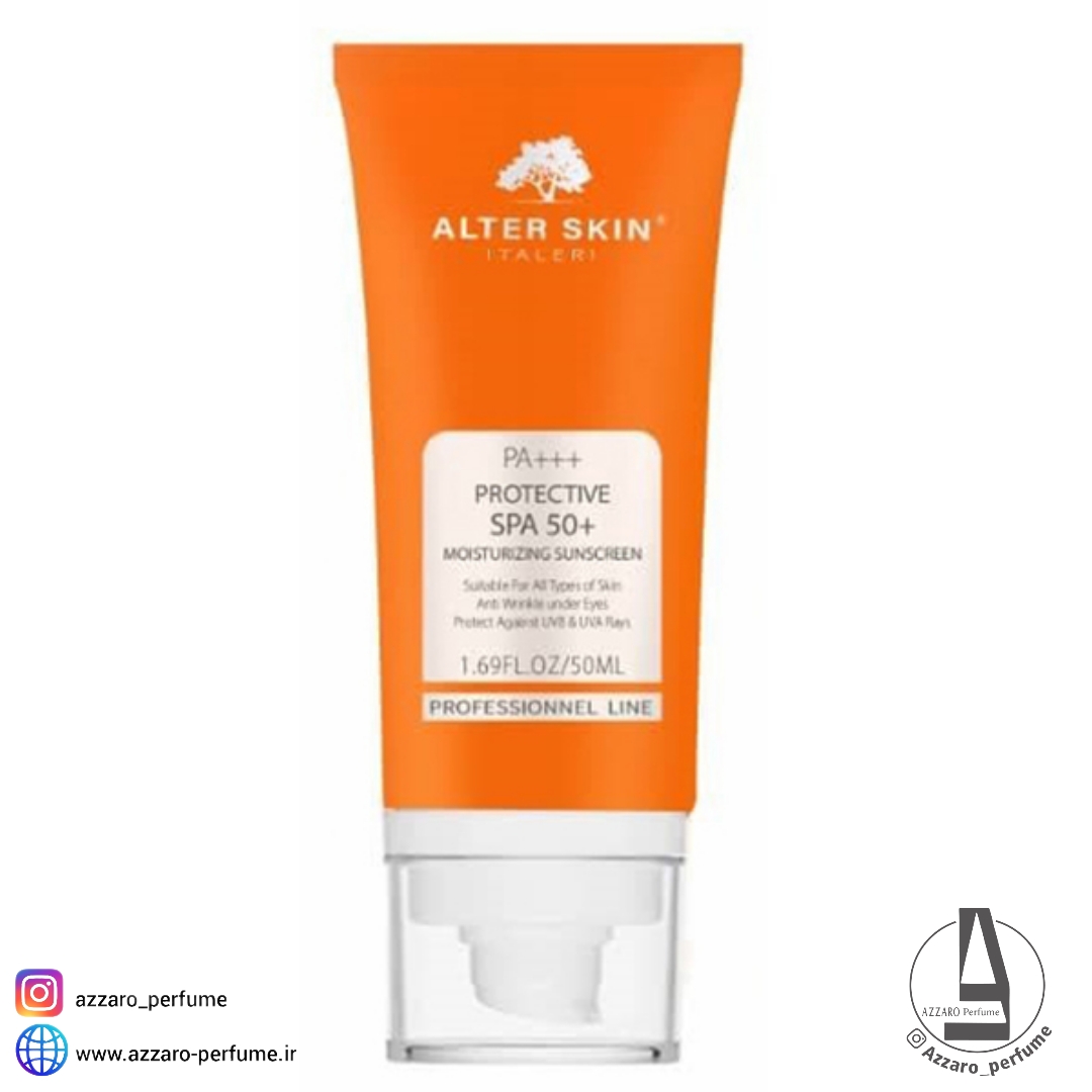 ضد آفتاب Spf50 بیرنگ آلتر اسکین حجم 50 میل-فروشگاه آرایشی و بهداشتی آزارو در شیراز‌