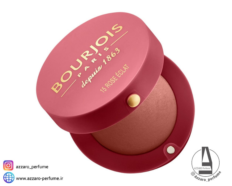 رژگونه بورژوا BOURJOIS رنگ Rose Eclat شماره 15 حجم 2.5 گرم-فروشگاه آرایشی و بهداشتی آزارو در شیراز