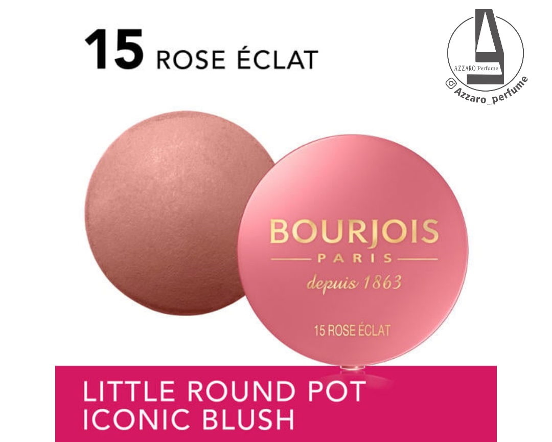 رژگونه بورژوا BOURJOIS رنگ Rose Eclat شماره 15 حجم 2.5 گرم-فروشگاه آرایشی و بهداشتی آزارو در شیراز‌