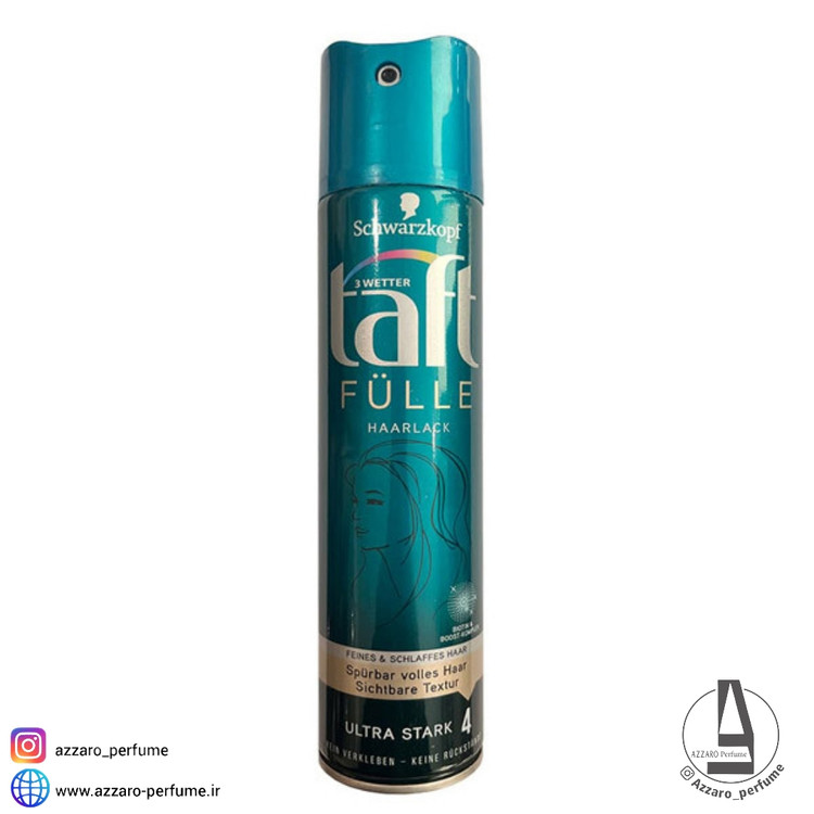 اسپری حجم دهنده موی تافت مدل Ultra Stark شوارتسکف حجم 250 میل-فروشگاه آرایشی و بهداشتی آزارو در شیراز