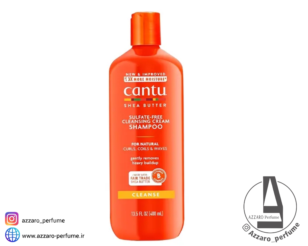 شامپو کنتو Cantu موی فر حجم 400 میل-فروشگاه آرایشی و بهداشتی آزارو در شیراز‌