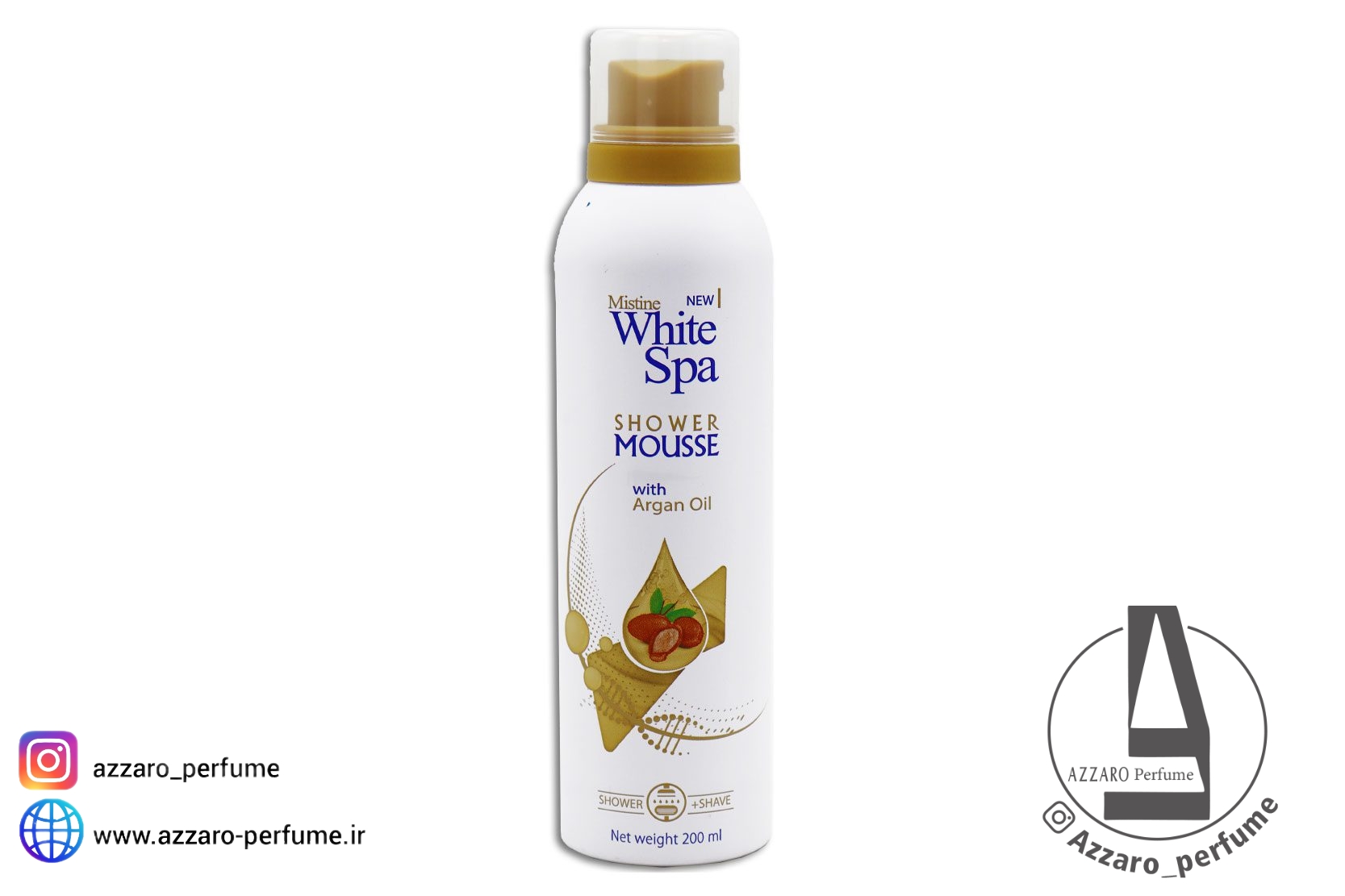 موس شستشوی بدن روغن آرگان میستین 200 میل-فروشگاه آرایشی و بهداشتی آزارو در شیراز