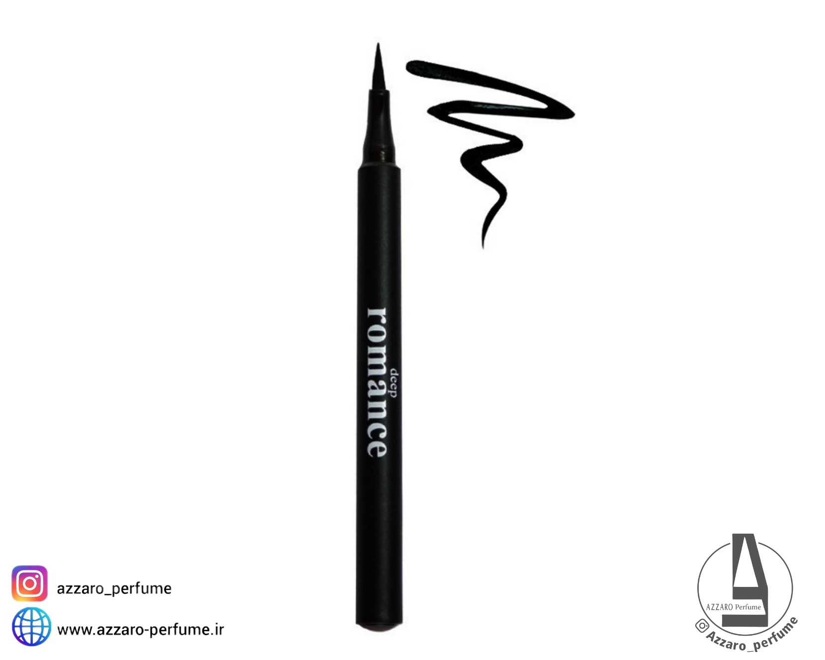 خط چشم ماژیکی دیپ رومانس رنگ مشکی حجم 1.2 میل-فروشگاه آرایشی و بهداشتی آزارو در شیراز