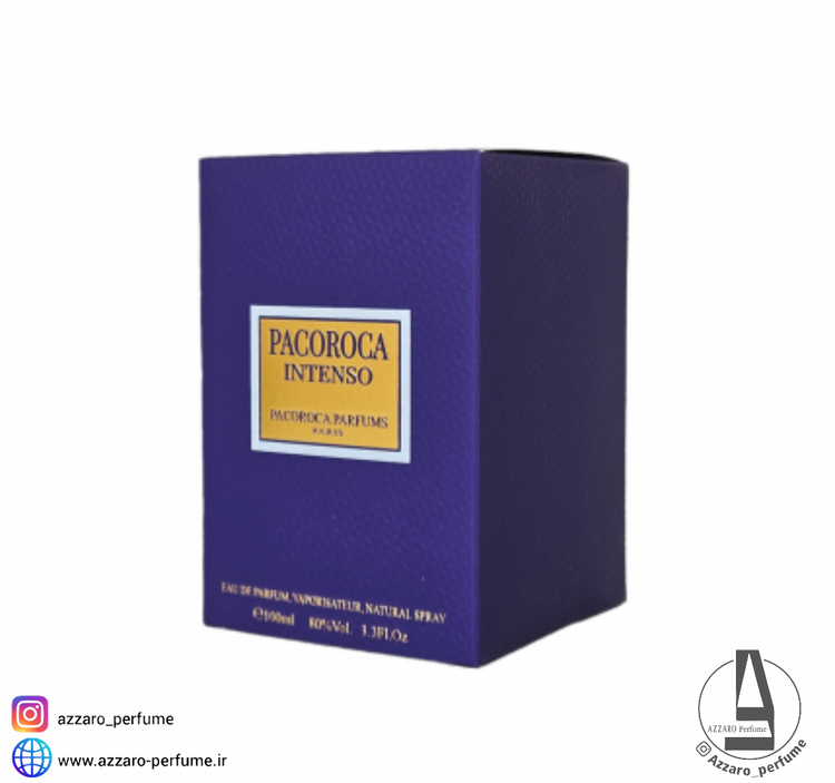 ادکلن زنانه پاکوروکا مدل INTENSO حجم 100 میل-فروشگاه آرایشی و بهداشتی آزارو در شیراز