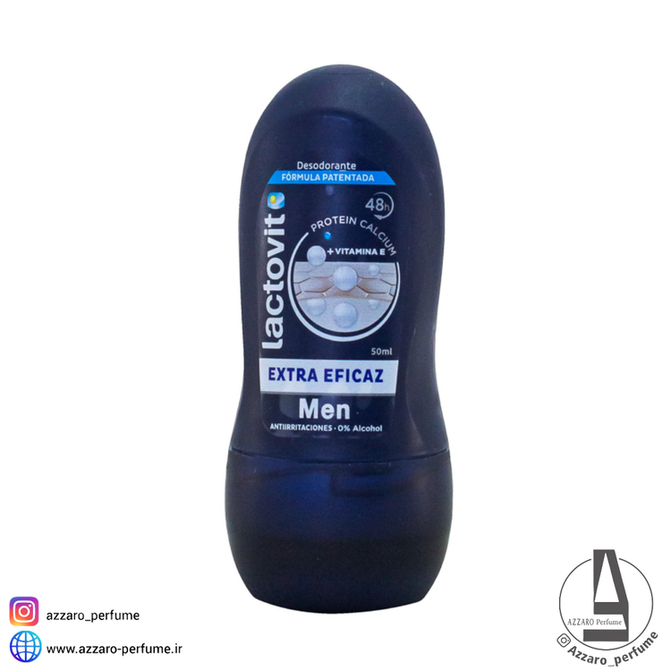 مام رول ضد تعریق مردانه لاکتویت Lactovit مدل EXTRA EFICAZ حجم 50 میل-فروشگاه آرایشی و بهداشتی آزارو در شیراز