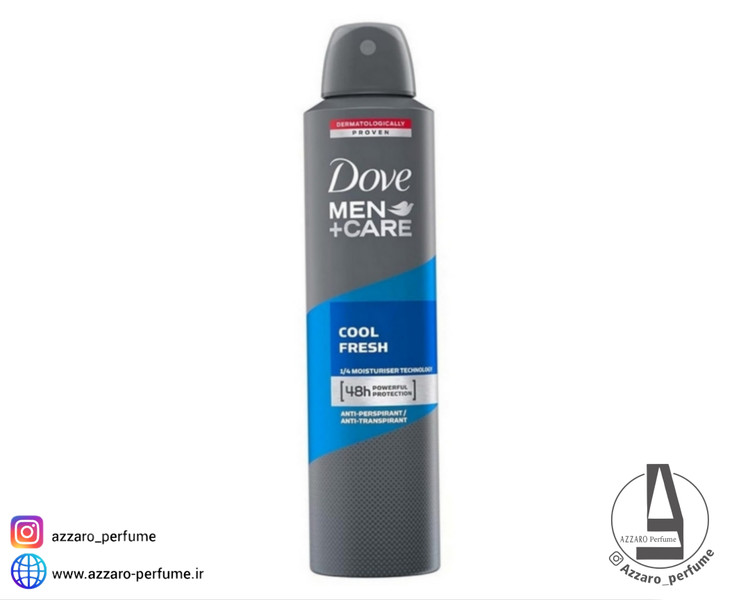 اسپری مردانه داو Dove مدل cool fresh حجم 250 میل-فروشگاه آرایشی و بهداشتی آزارو در شیراز
