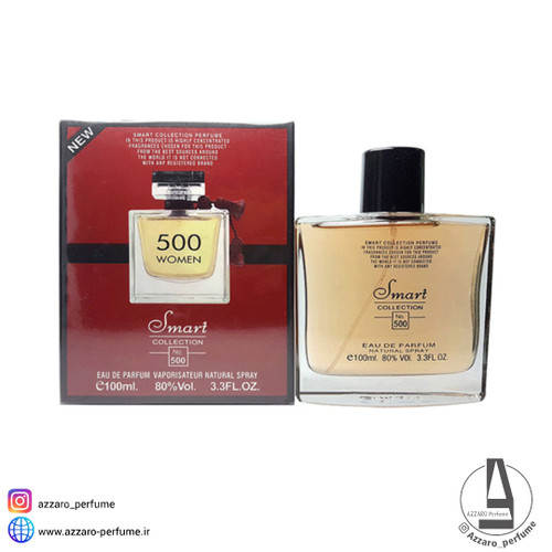 ادکلن زنانه اسمارت کالکشن کد 500 لالیک قرمز زنانه حجم 100 میل-فروشگاه آرایشی و بهداشتی آزارو در شیراز