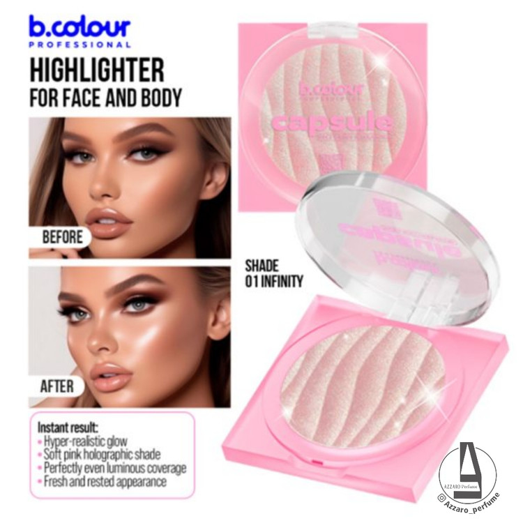 هایلایتر صورت و بدن بی کالر شماره ۰۱ infinity حجم 8 گرم-فروشگاه آرایشی و بهداشتی آزارو در شیراز