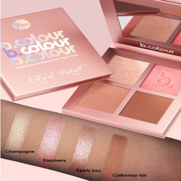پالت میکاپ چند منظوره بی کالر مدل hyper glow-فروشگاه آرایشی و بهداشتی آزارو در شیراز