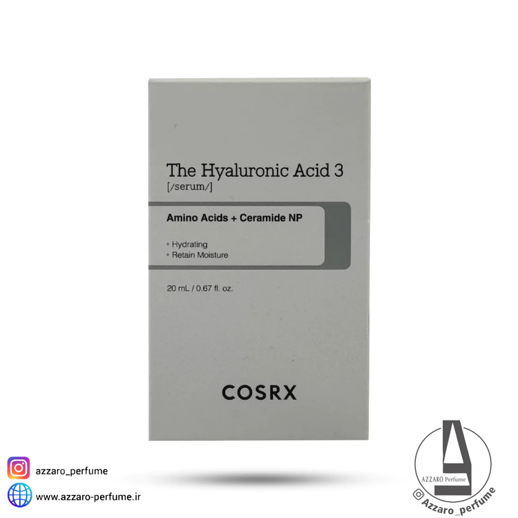 سرم آبرسان هیالورونیک اسید 3% کوزارکس COSRX حجم 20 میل-فروشگاه آرایشی و بهداشتی آزارو در شیراز