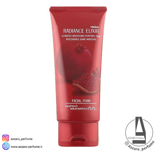 فوم شوینده و روشن کننده صورت انار میستین Mistine Radiance Elixir حجم 80 گرم-فروشگاه آرایشی و بهداشتی آزارو در شیراز