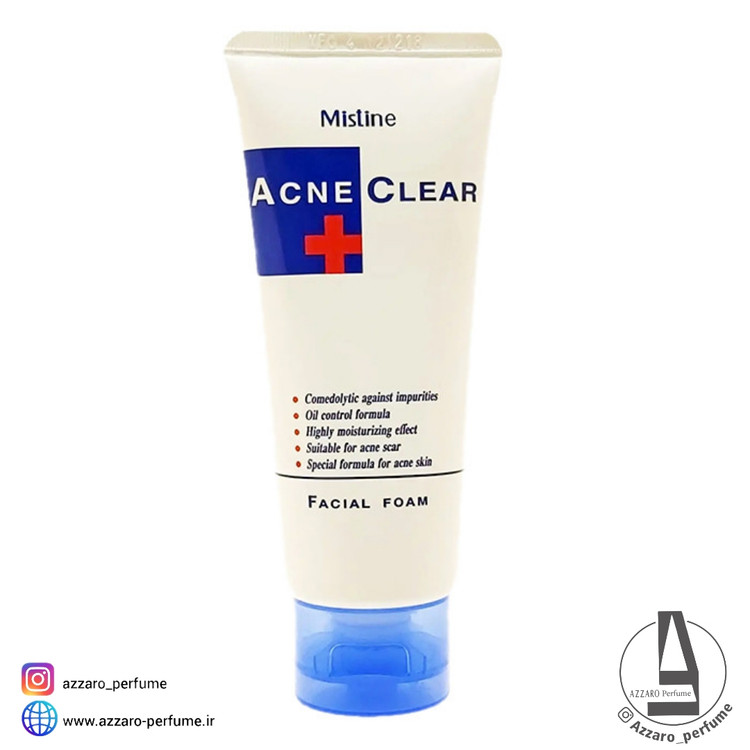 فوم شستشوی صورت و ضد آکنه میستین ACNE CLEAR (آکنه کلیر) حجم 85 گرم-فروشگاه آرایشی و بهداشتی آزارو در شیراز