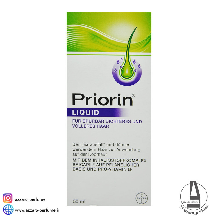 اسپری ضد ریزش و حجم دهنده مو پریورین priorin حجم 50 میل-فروشگاه آرایشی و بهداشتی آزارو در شیراز