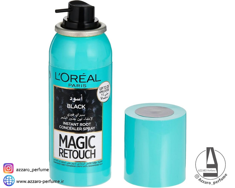 اسپری کانسیلر ریشه مو لورآل مدل Magic Retouch مشکی حجم 75 میل-فروشگاه آرایشی و بهداشتی آزارو در شیراز