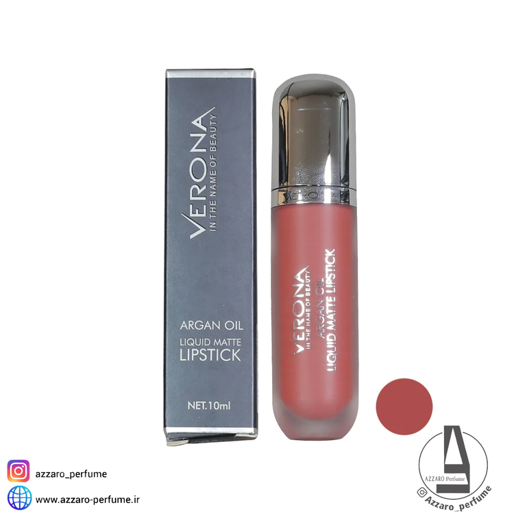رژ لب مایع بادوام مات ورونا شماره F11-فروشگاه آرایشی و بهداشتی آزارو در شیراز