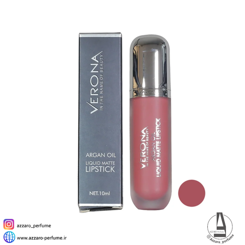 رژ لب مایع بادوام مات ورونا شماره F18-فروشگاه آرایشی و بهداشتی آزارو در شیراز