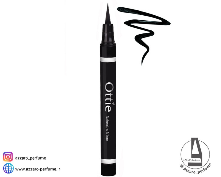 خط چشم ماژیکی اوتی Ottie رنگ مشکی Natural as Nture-فروشگاه آرایشی و بهداشتی آزارو در شیراز