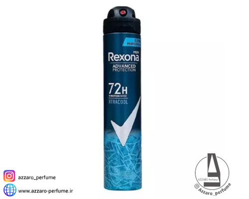 اسپری مردانه 72 ساعته رکسونا مدل Xtra Cool حجم 200 میل-فروشگاه آرایشی و بهداشتی آزارو در شیراز