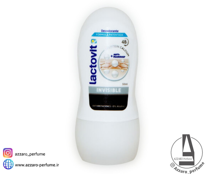 مام رول ضد تعریق لاکتویت Lactovit مدل Invisible حجم 50 میل-فروشگاه آرایشی و بهداشتی آزارو در شیراز